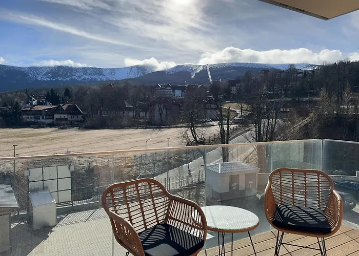 아파트 Panorama Karkonoszy - Komfort Z Widokiem Na Sniezke I Aquapark *